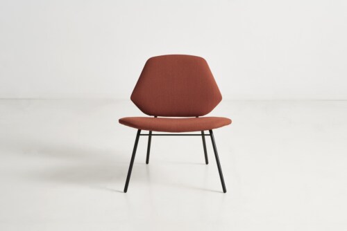 WOUD Lean Lounge Chair stoel-Rust