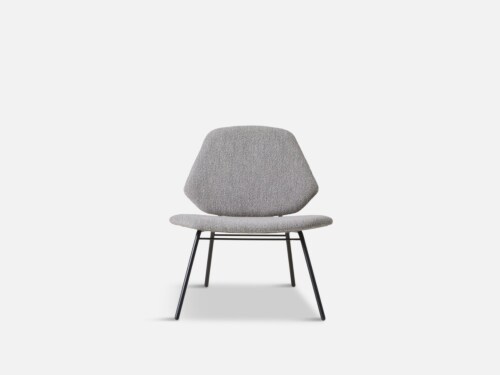 WOUD Lean Lounge Chair stoel-Stone Grey