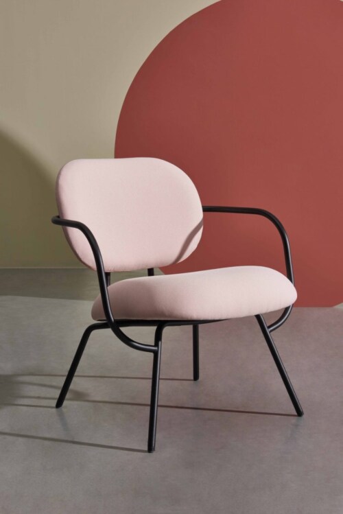 Puik Pi fauteuil met armleuning-Terracotta