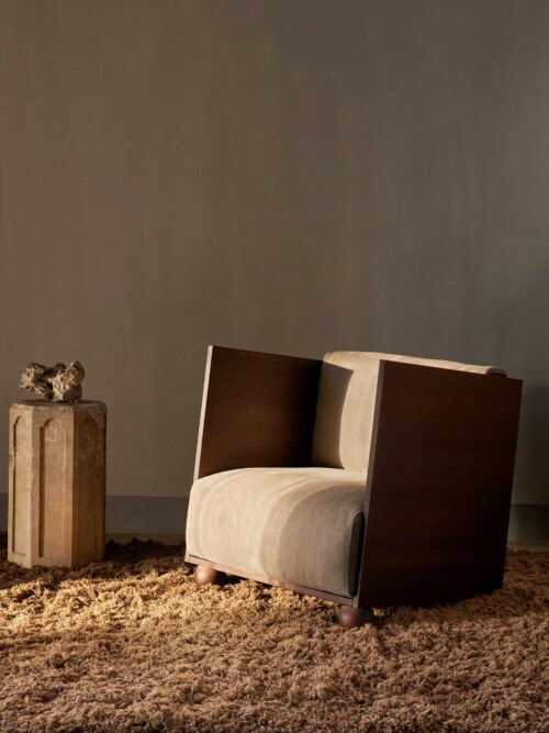 Ferm Living Rum Lounge Rich Linen - Dark Stained/Natural