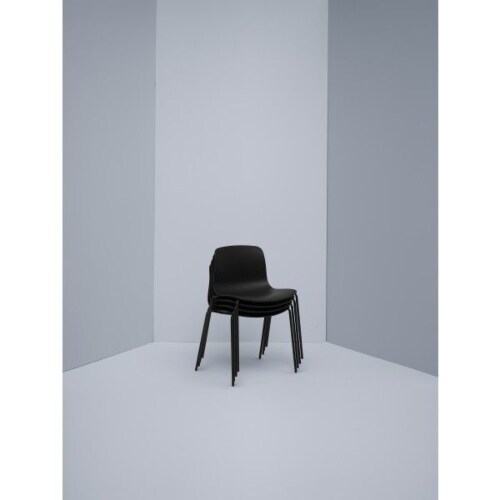 HAY About a Chair AAC16 zwart onderstel stoel-Wit