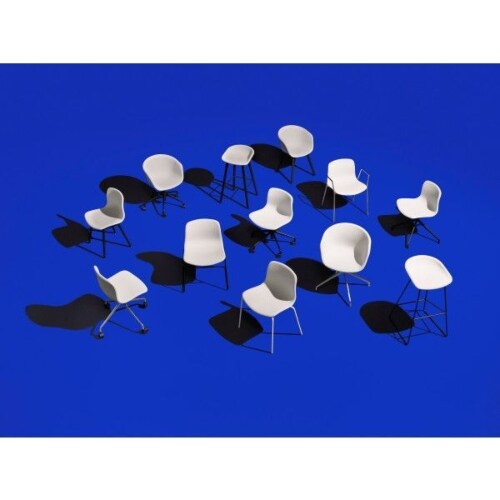 HAY About a Chair AAC16 zwart onderstel stoel- Dusty Blue