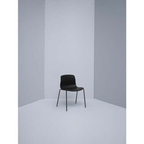 HAY About a Chair AAC16 zwart onderstel stoel-Wit