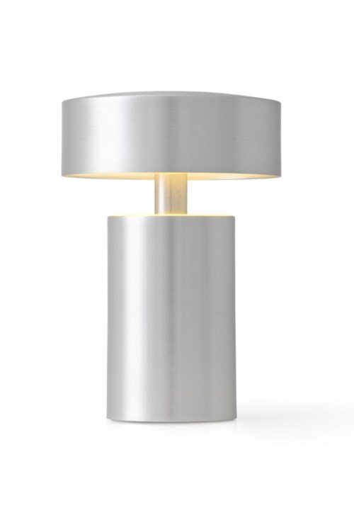 Audo Copenhagen Column draagbare tafellamp-Brushed Aluminium
