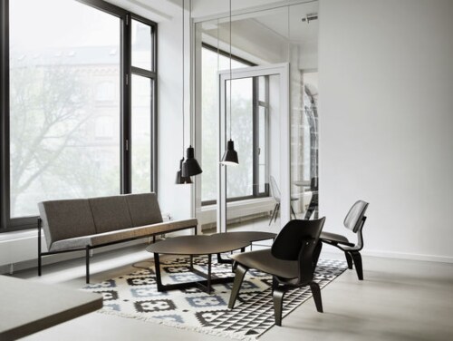 Vitra Eames LCW loungestoel-Zwart