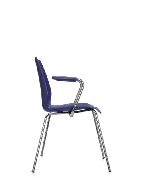Kartell Maui stoel-Met armleuning-Blauw