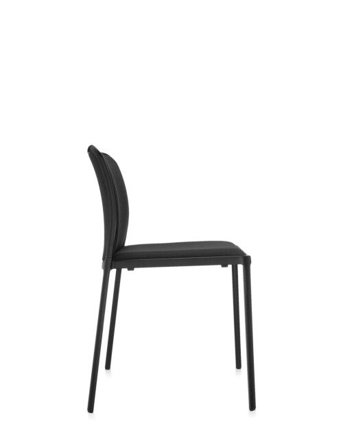 Kartell Audrey Soft zwart stoel-Zwart-Zonder armleuning