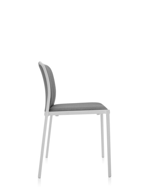 Kartell Audrey Soft wit stoel-Wit-grijs-Zonder armleuning