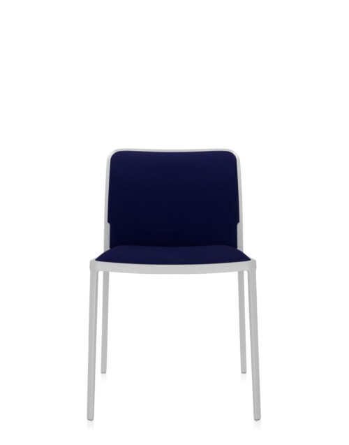 Kartell Audrey Soft wit stoel-Wit-blauw-Zonder armleuning