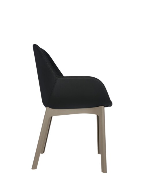 Kartell Clap PVC stoel-Zwart-Duifgrijs