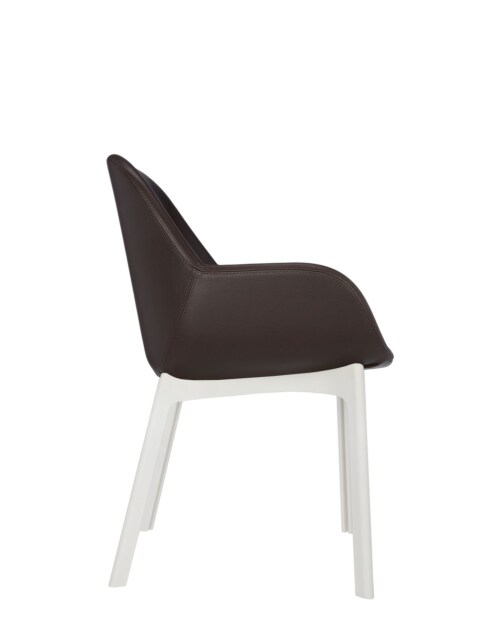 Kartell Clap PVC stoel-Bruin-Wit