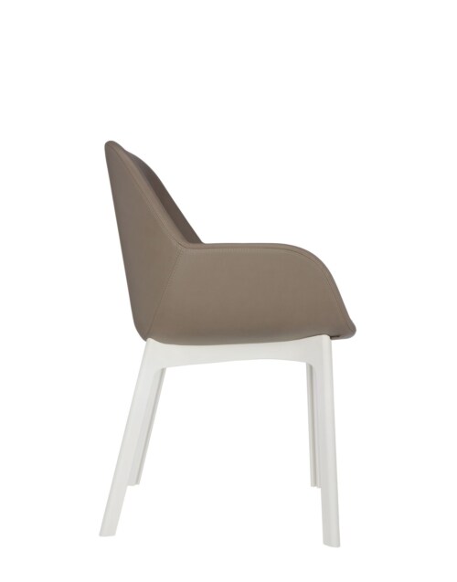 Kartell Clap PVC stoel-Duifgrijs-Wit