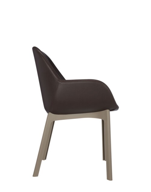 Kartell Clap PVC stoel-Bruin-Duifgrijs