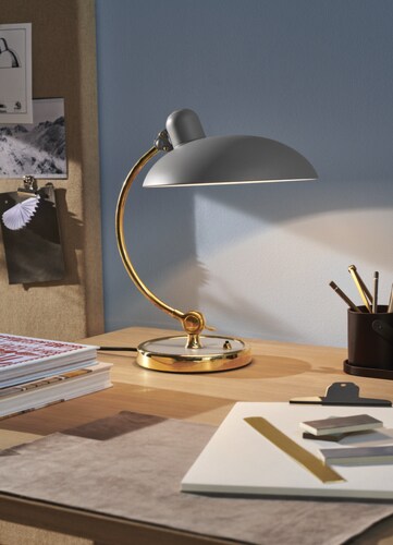 Fritz Hansen Kaiser Idell Luxus bureaulamp-Easy grey & Brass