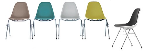 Vitra Eames DSS stapelbare stoel-IJsgrijs