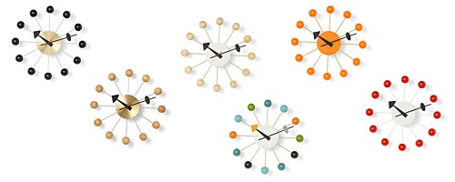 Vitra Ball Clock klok-Multi color