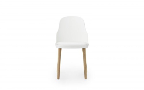Normann Copenhagen Allez gestoffeerde stoel eiken onderstel-White