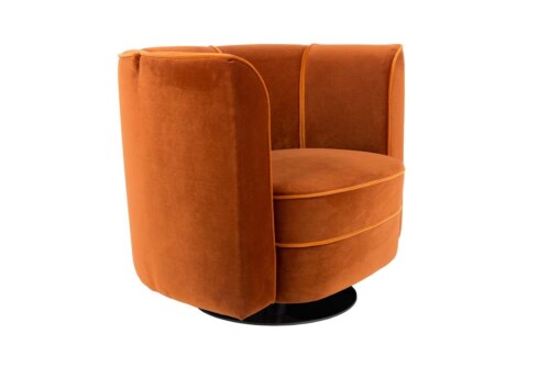 Dutchbone Flower Lounge Chair stoel oranje