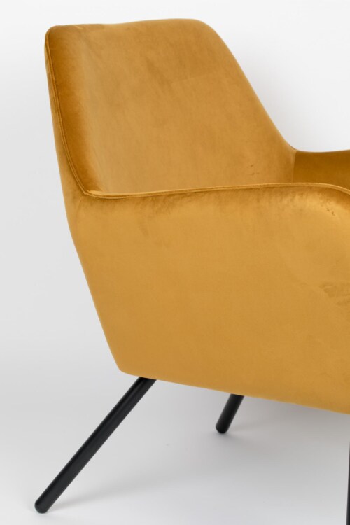 vanHarte Bon velvet lounge stoel-Gold
