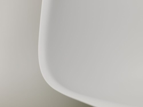 Vitra Eames DSR stoel met verchroomd onderstel-Pebble