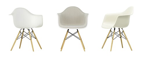 Vitra Eames DAW stoel met esdoorn goud onderstel-Sunlight