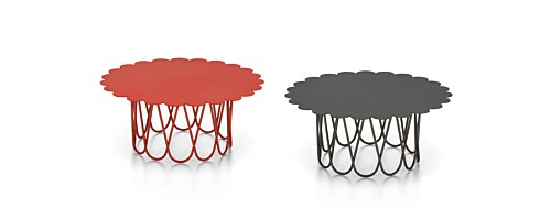 Vitra Flower Table salontafel-∅ 60 cm-Antraciet