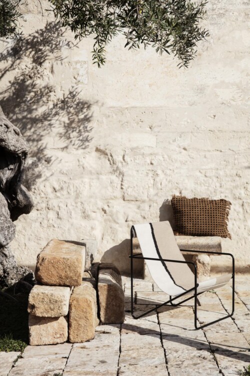 Ferm Living Desert zwart fauteuil-Soil