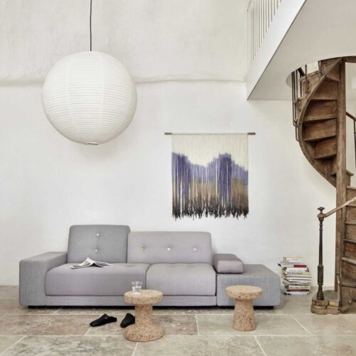 Vitra Polder Sofa bank rechts-The Pebble Greys