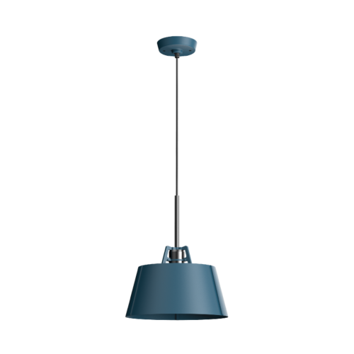 Tonone Bella hanglamp-Thunder blue-Zwarte fitting