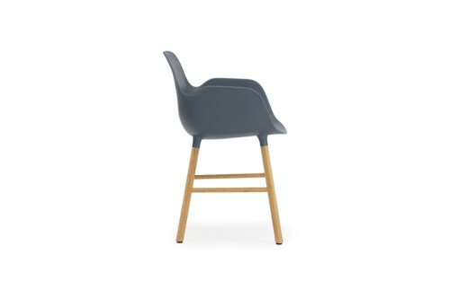 Normann Copenhagen stoel Form armchair eiken-Blauw