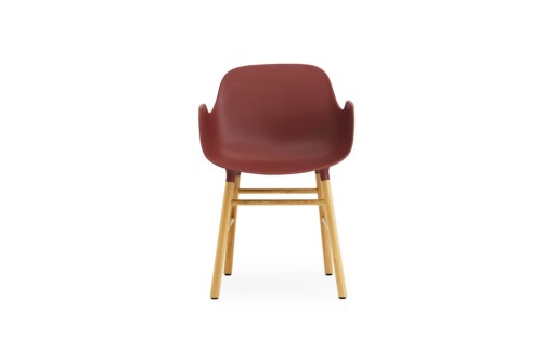 Normann Copenhagen stoel Form armchair eiken-Rood