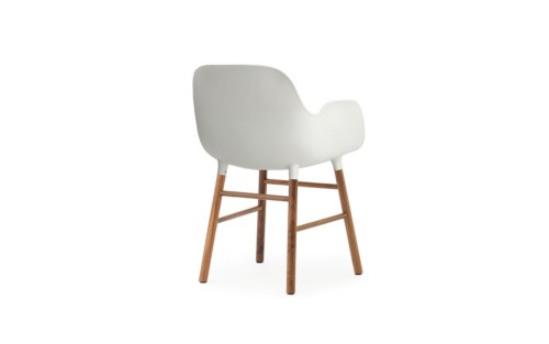 Normann Copenhagen stoel Form armchair noten-Wit