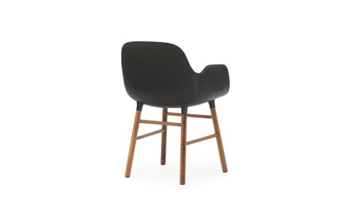 Normann Copenhagen stoel Form armchair noten-Zwart