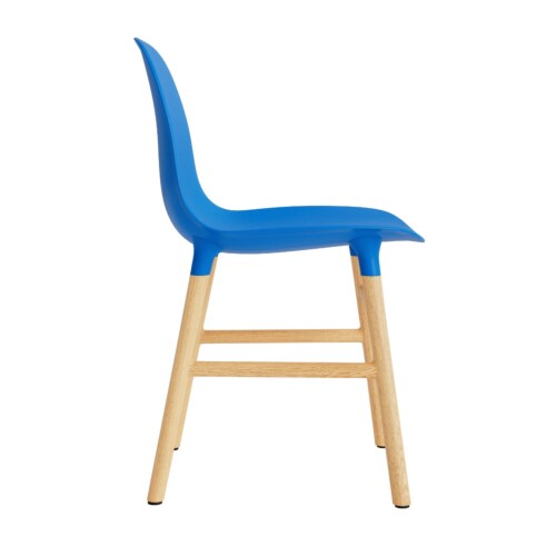 Normann Copenhagen Form Chair stoel eiken-Fel Blauw