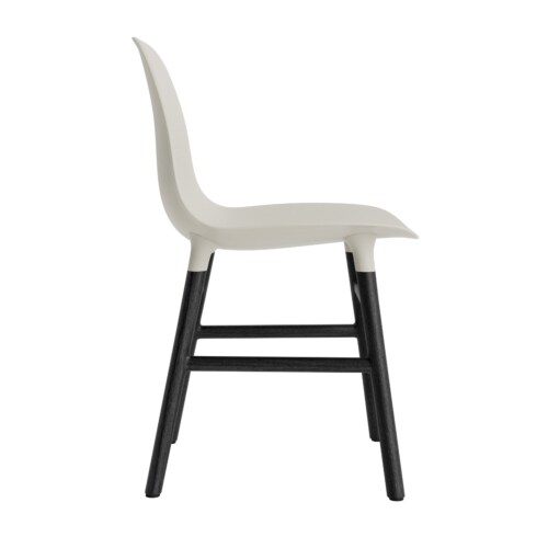 Normann Copenhagen Form Chair stoel zwart eiken-Licht grijs