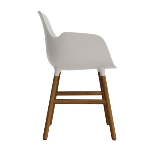 Normann Copenhagen Form armchair stoel noten-Warm grijs