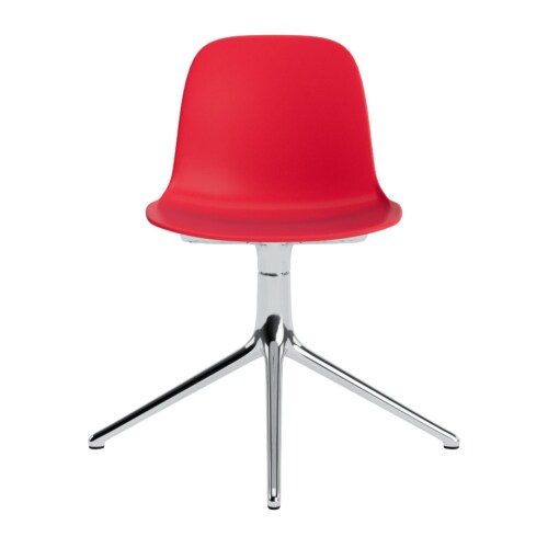 Normann Copenhagen Form Swivel stoel aluminium onderstel-Bright Red