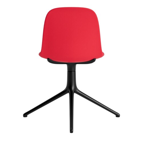 Normann Copenhagen Form Swivel stoel zwart aluminium onderstel-Bright Red