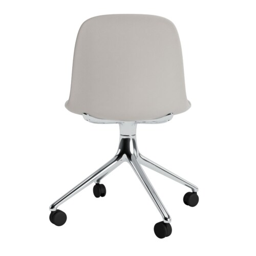 Normann Copenhagen Form Swivel zonder arm bureaustoel aluminium onderstel-Warm Grey