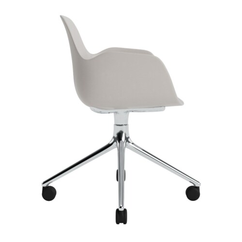 Normann Copenhagen Form Swivel bureaustoel aluminium onderstel-Warm Grey