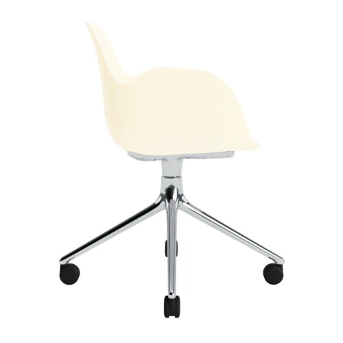 Normann Copenhagen Form Swivel bureaustoel aluminium onderstel-Cream