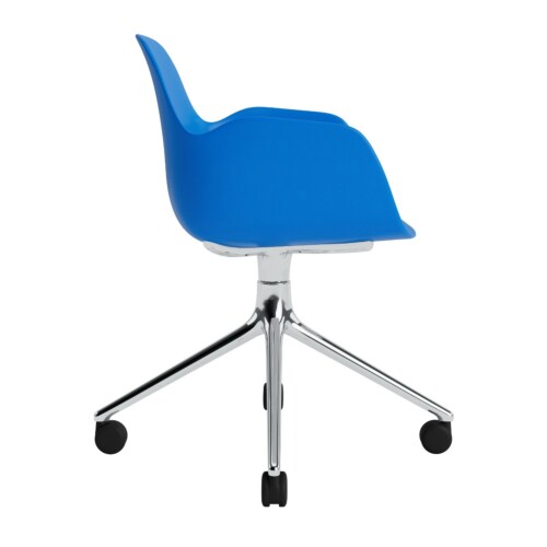 Normann Copenhagen Form Swivel bureaustoel aluminium onderstel-Bright Blue 
