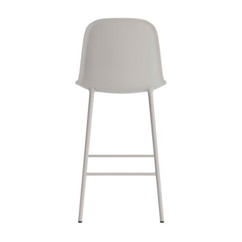 Normann Copenhagen Form Bar Chair barkruk stalen onderstel -Warm Grey-Zithoogte 65 cm