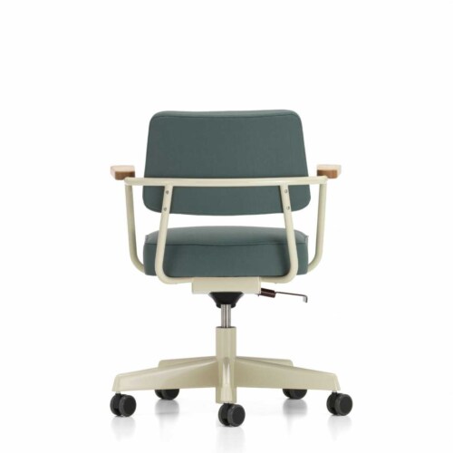 Vitra stoel Direction Pivotant bureaustoel-Ecru - groen
