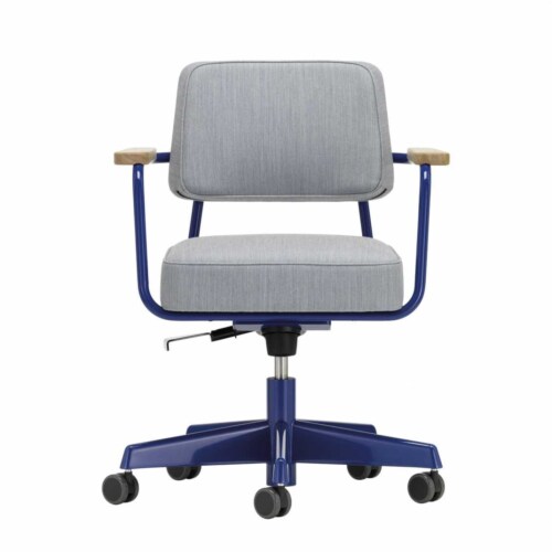 Vitra stoel Direction Pivotant bureaustoel-Blauw - Ice Grey Melange