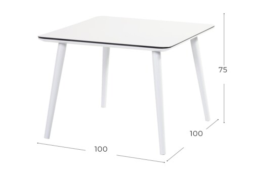 Hartman Sophie Studio HPL tafel-100x100 cm-White