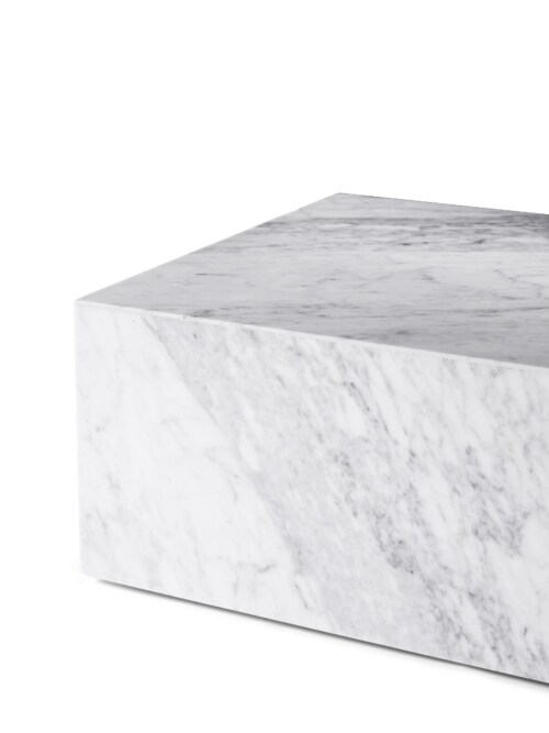 Audo Copenhagen Plinth Low salontafel-White Carrara