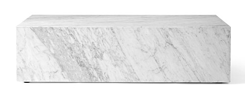 Audo Copenhagen Plinth Low salontafel-White Carrara