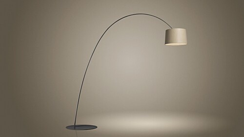 Foscarini Twiggy Elle Wood LED vloerlamp-Zwart
