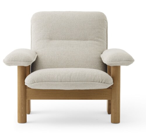 Audo Copenhagen Brasilia Lounge fauteuil-Moss 0011-Natural Oak